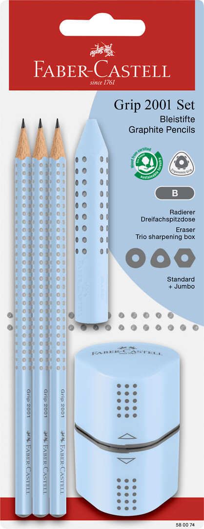 Koulusetti FC Grip 2001 sky blue