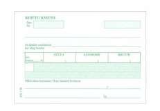 Kuittilomake A6 jäljentävä