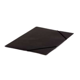 Kulmalukkokansio 108K musta kiiltopahvia economy