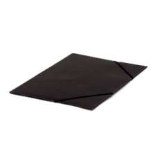 Kulmalukkokansio 108K musta kiiltopahvia economy