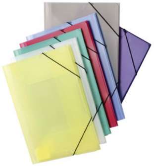 Kulmalukkokansio 108K PP Frost keltainen