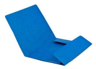 Kulmalukkokansio 108K sininen kiiltopahvia economy