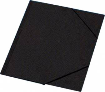 Kulmalukkokansio A4 musta polypropeenia