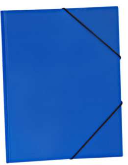 Kulmalukkokansio E480 muovi sininen