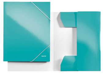 Kulmalukkokansio Leitz WOW A4 jäänsininen