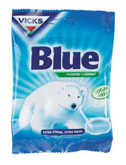 Kurkkupastilli Vicks erittäin vahva mentol 60g/pss