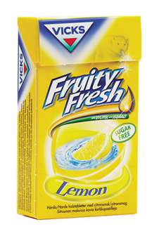 Kurkkupastilli Vicks kova Lemon 40g/ras