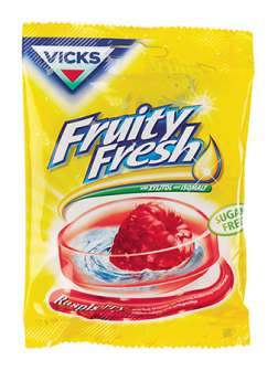 Kurkkupastilli Vicks kova vadelma 60g/pss