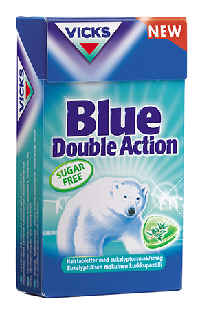 Kurkkupastilli Vicks vahva eukalyptus 40g/ras