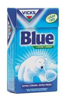 Kurkkupastilli Vicks vahva raikas mentoli 40g/ras