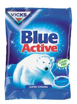 Kurkkupastilli Vicks vahva sininen 60g/pss