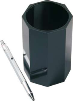 Kynäpurkki Helit musta 1-osainen