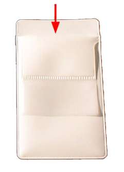 Kynätasku rintataskuun valkoinen