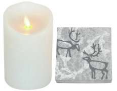 Kynttilä ja servetti