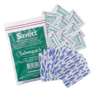 Laastari- ja haavapyyhepussi 20 + 10 kpl