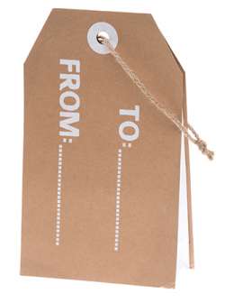 Lahjakassi 200x330 mm Pakettikortti