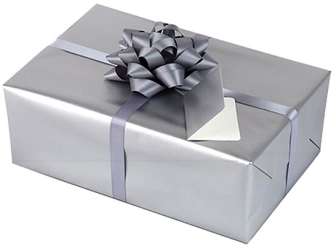 Lahjapaperi hopea 50cm 200m