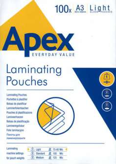 Laminointitasku A3 2x75 mic 100 kpl/ltk kirkas