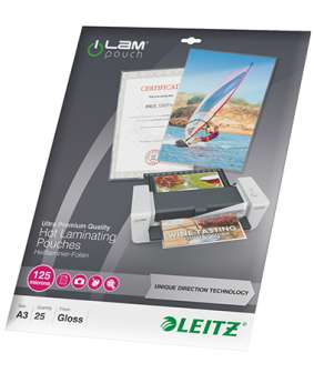 Laminointitasku Leitz A3 UDT kirkas 125 mic|25kpl/ltk