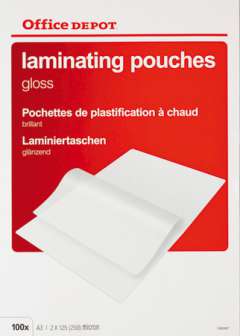 Laminointitasku OD A3 2x125mic kirkas 100 kpl/ltk