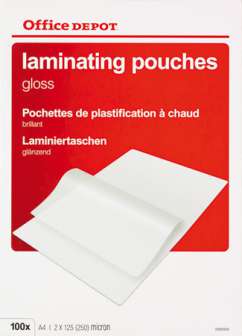 Laminointitasku OD A4 2x125mic kirkas 100 kpl/ltk