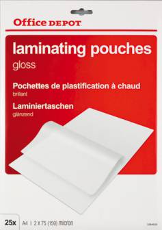 Laminointitasku A4 2x75mic kirkas 25 kpl/pak