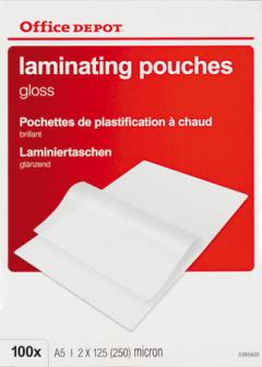 Laminointitasku OD A5 2x125mic kirkas 100 kpl/ltk