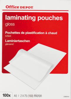 Laminointitasku OD A5 2x75mic kirkas 100 kpl/ltk