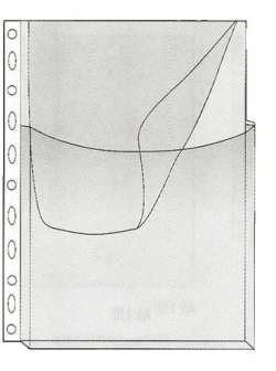 Läppätasku A4 sivuvekillä PVC