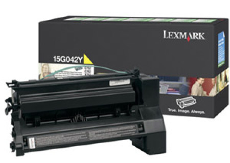 Värikasetti laser Lexmark 15G042Y Optra C752/C762  keltainen