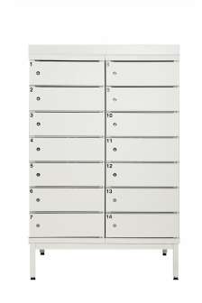 Latauslokerokaappi 14 lokeroa