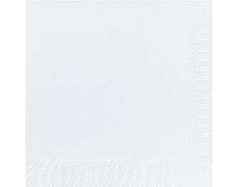 Lautasliina 33x33 cm 2-kerros valkoinen 125kpl/pak 16pak/ltk