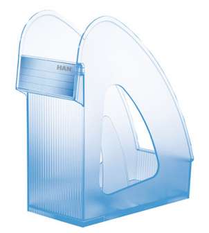 Lehtikotelo Han Galaxy läpikuultava, sininen, leveä