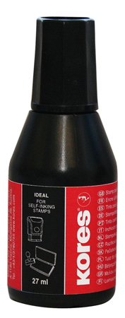Leimasinväri Kores musta, 27 ml