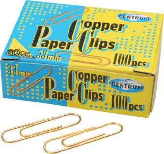 Liitin 33 mm,  100 kpl/ras kuparoitu