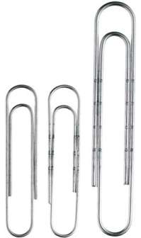 Paperiliitin 50mm niklattu