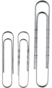 Liitin 77 mm niklattu 100 kpl/ras,  10 ras/ltk