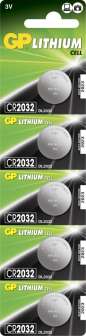 GP Litiumparisto CR2032-C5