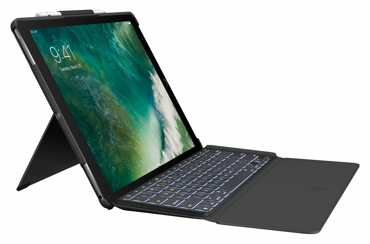 Logitech Slim Combo musta