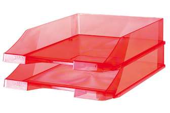 Lomakelaatikko Han Klassik läpikuultava punainen