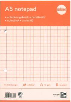 Luentolehtiö A5/100 8-12R 