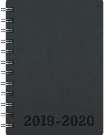 Lukuvuosikalenteri 2019-2020 Klassikko A6, musta