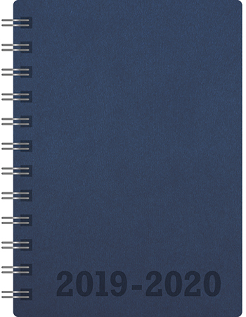 Lukuvuosikalenteri 2019-2020 Klassikko A6, tummansininen