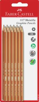 Luontolyijykynä 1117 HB kumilla 12 kpl setti