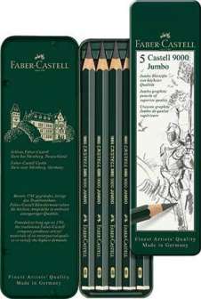 Faber-Castell Lyijykynäsetti Castell 9000 Jumbo 5 kpl