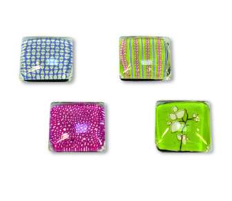 Dahle Magneettinappi kuviolla neliö, 25x25mm 4 kpl/lajitelma