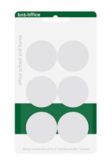 Magneettinappi 30 mm valkoinen|6kpl/pkt