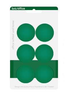 Magneettinappi 30 mm vihreä 6/pkt