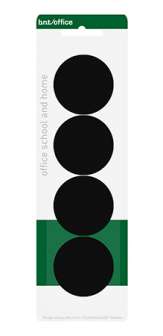 Magneettinappi 40 mm musta 4/pkt