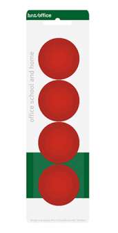 Magneettinappi 40 mm punainen 4/pkt